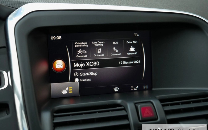 Volvo XC 60 cena 105900 przebieg: 107360, rok produkcji 2017 z Miejska Górka małe 704